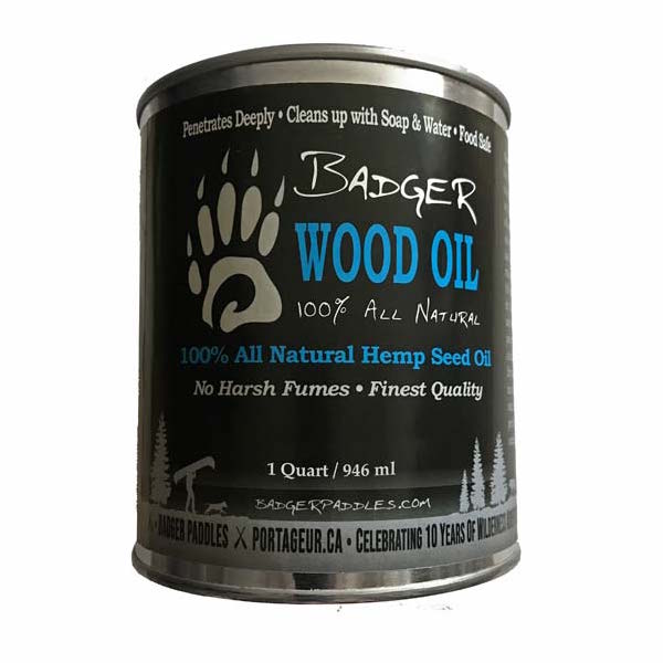 Badger Wood Oil Hempseed Oil 1 Quart sized tin 946 mL