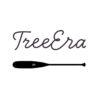 TreeEra text logo with silhouette of Badger canoe paddle