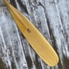 Canoe Paddle Blade with a a Badger Paw logo made of Tulipwood