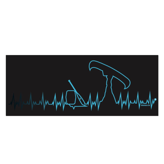 Heart Of A Backcountry Paddler Bumper Stickers - Image 2
