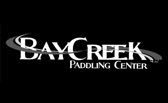 Bay Creek Paddling Center logo in Black & White