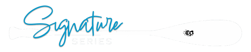 Signature Series Logo for handcrafted canoe paddles by Badger designed with Canadian paddlers like Hap Wilson